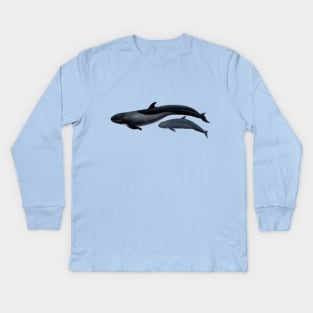 False killer whale Kids Long Sleeve T-Shirt